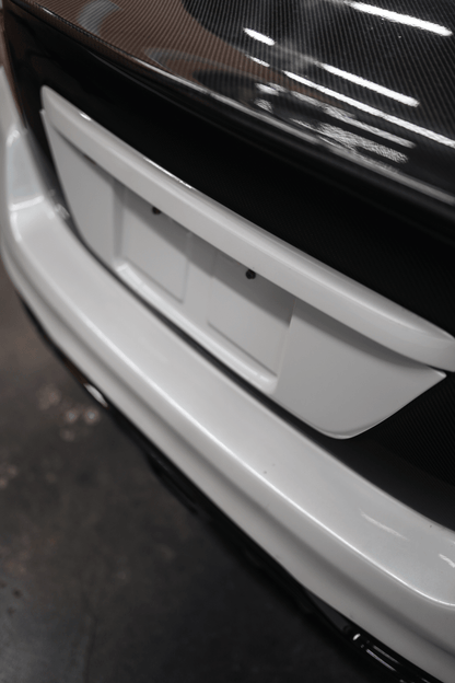JDMuscle [15-21 WRX/STI] Gloss Black / Paint Matched License Plate Backing *CLEARANCE*NO RETURNS*