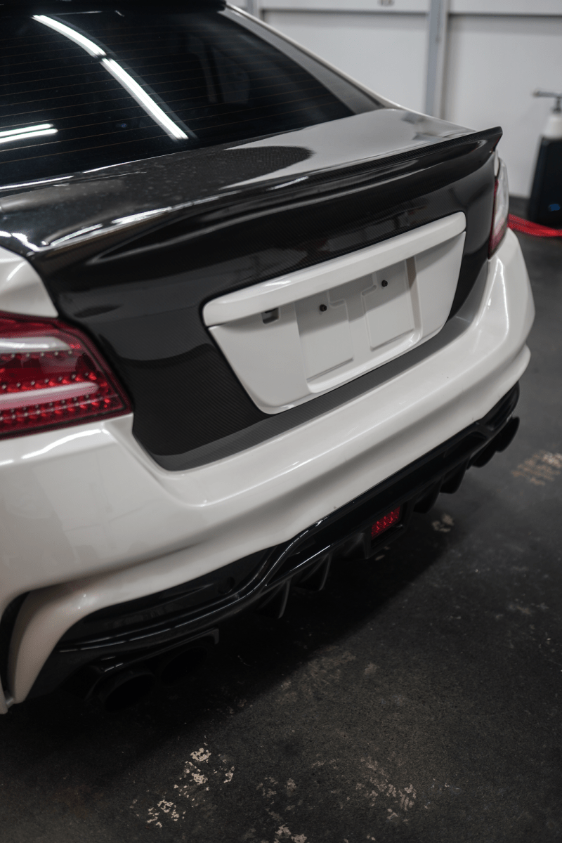 JDMuscle [15-21 WRX/STI] Gloss Black / Paint Matched License Plate Backing *CLEARANCE*NO RETURNS*