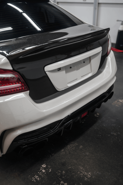 JDMuscle [15-21 WRX/STI] Gloss Black / Paint Matched License Plate Backing *CLEARANCE*NO RETURNS*