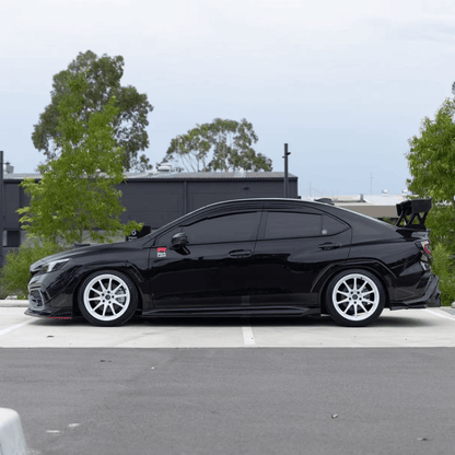 JDMuscle [22-26 WRX] 3-Piece V2 Front Lip | Paint Matched / Carbon Fiber