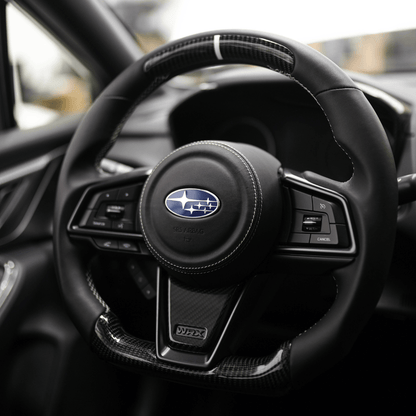JDMuscle [22-26 WRX] Airbag Cover - Leather / Alcantara