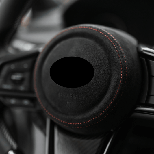 JDMuscle [22-26 WRX] Airbag Cover - Leather / Alcantara