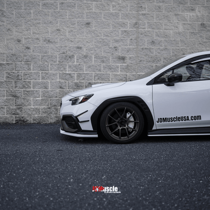 JDMuscle [22-26 WRX] Canards V1 - ABS / Paint Matched / Gloss Black *CLEARANCE*NO RETURNS*