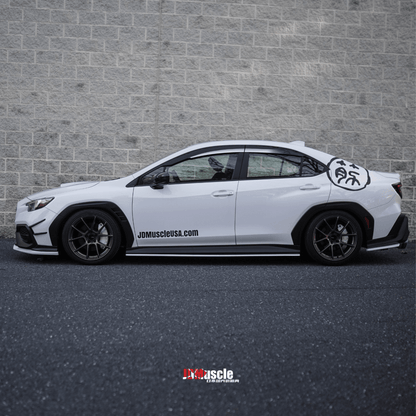 JDMuscle [22-26 WRX] Canards V1 - ABS / Paint Matched / Gloss Black *CLEARANCE*NO RETURNS*