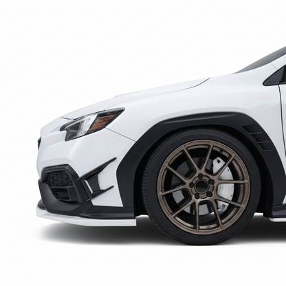 JDMuscle [22-26 WRX] Canards V2 - Paint Matched / Gloss Black / ABS *CLEARANCE*NO RETURNS*