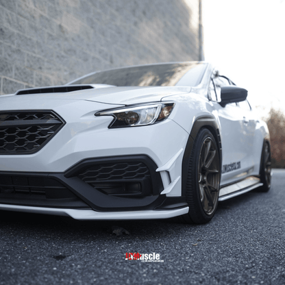 JDMuscle [22-26 WRX] Canards V2 - Paint Matched / Gloss Black / ABS *CLEARANCE*NO RETURNS*