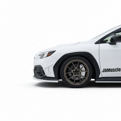 JDMuscle [22-26 WRX] Canards V2 - Paint Matched / Gloss Black / ABS *CLEARANCE*NO RETURNS*