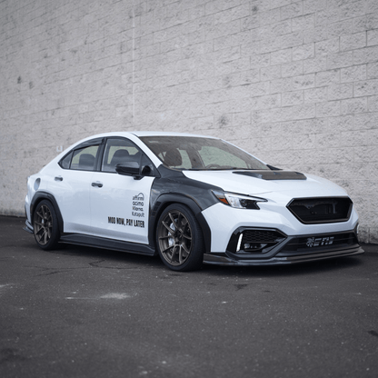JDMuscle [22-26 WRX] Carbon Fiber FMIC Reverse Hood Scoop V2