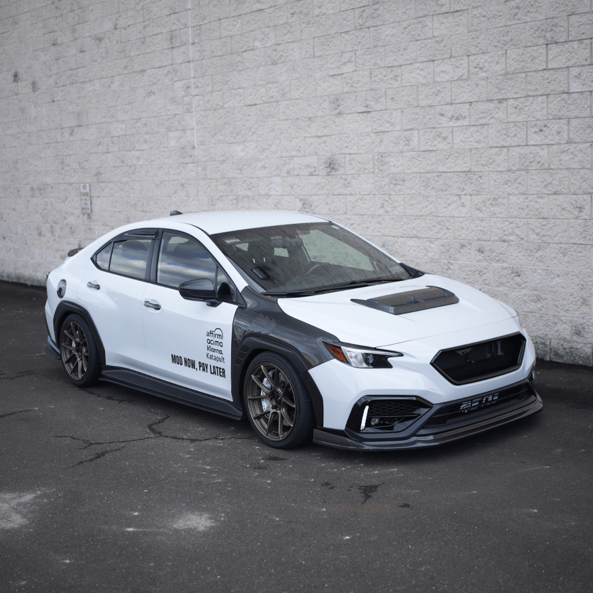 JDMuscle [22-26 WRX] Carbon Fiber FMIC Reverse Hood Scoop V2