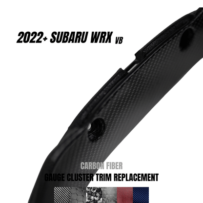 JDMuscle [22-26 WRX] Carbon Fiber Gauge Cluster Trim Replacement *CLEARANCE*NO RETURNS*