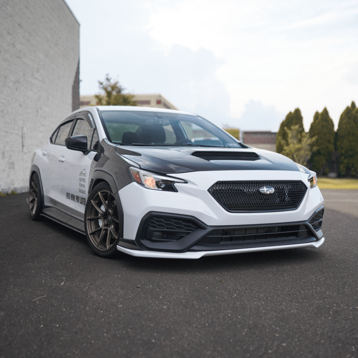 JDMuscle [22-26 WRX] Carbon Fiber Hood OEM Style 2 PC