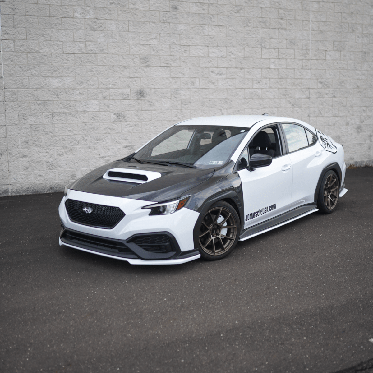 JDMuscle [22-26 WRX] Carbon Fiber Hood OEM Style 2 PC