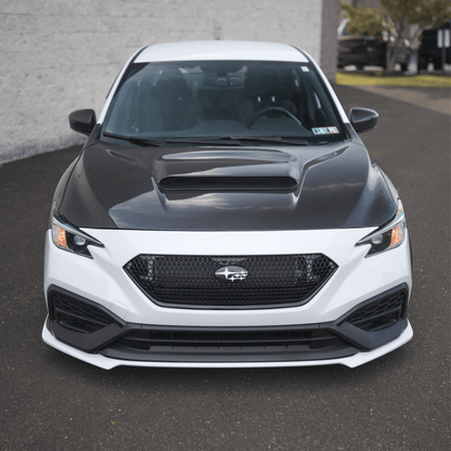 JDMuscle [22-26 WRX] Carbon Fiber Hood Scoop - OE Style