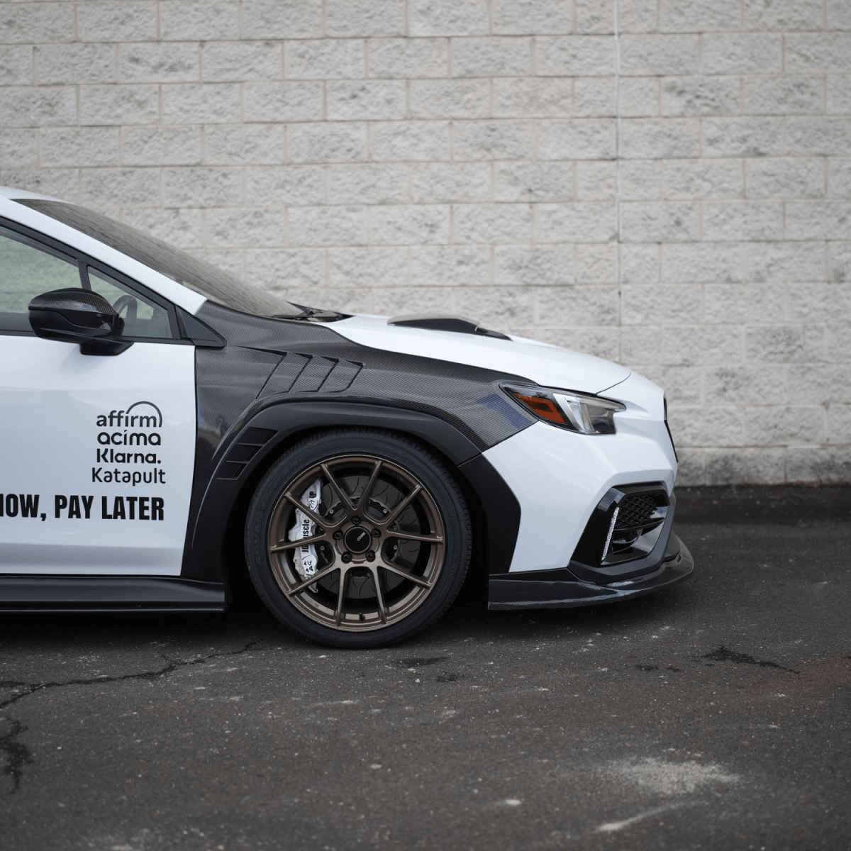 JDMuscle [22-26 WRX] Carbon Fiber Hood Scoop - Rally Style