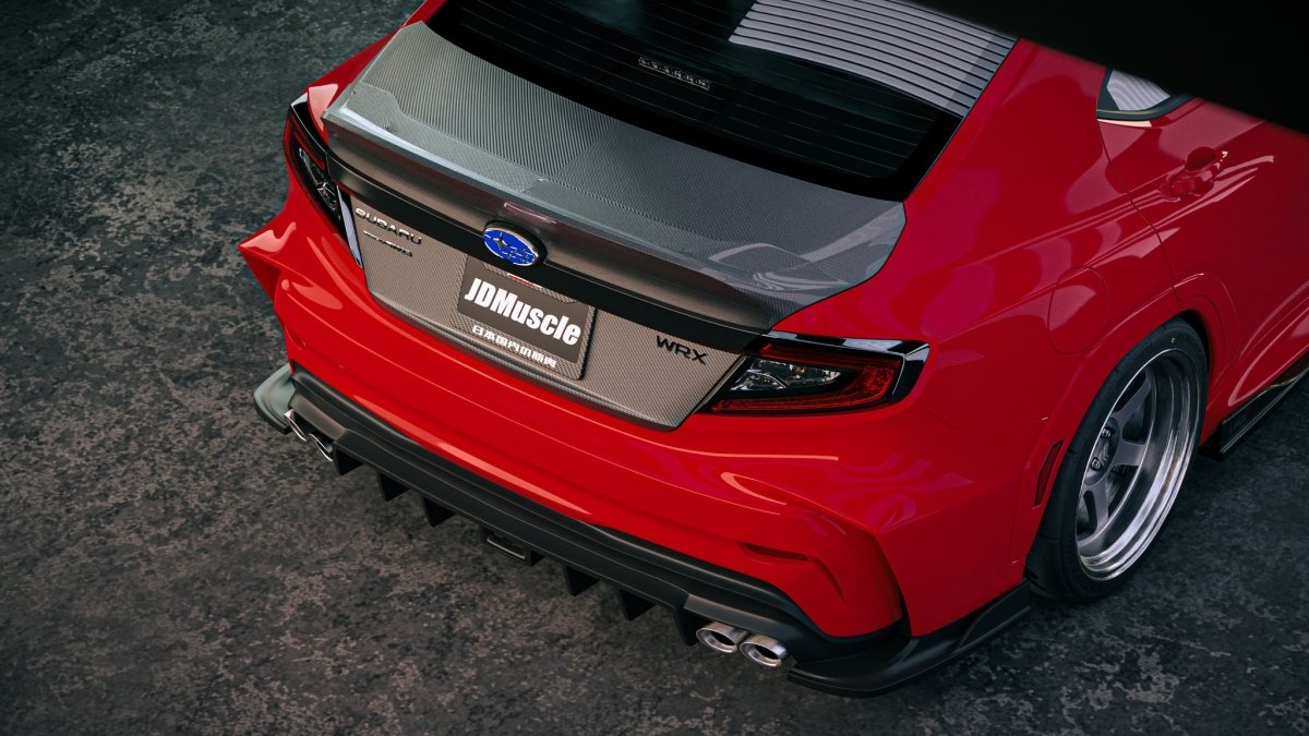 JDMuscle [22-26 WRX] Evolution Rear Bumper *Special Order*No Cancellation*