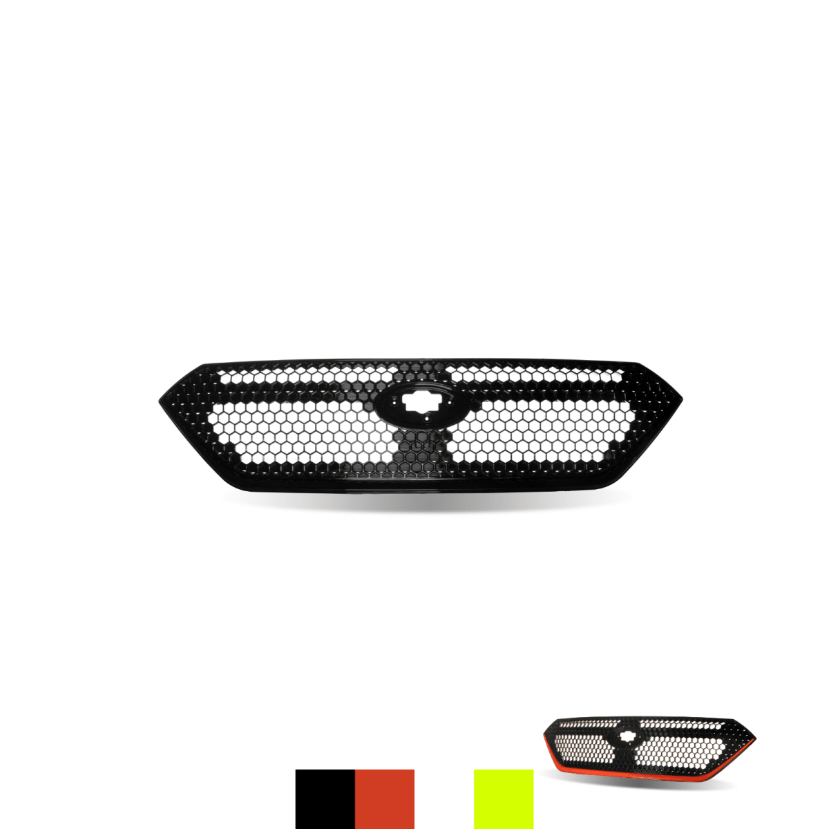 JDMuscle [22-26 WRX] OEM Style Sport Grille w/ Integrated Emblem Mount and Optional Painted Stripe
