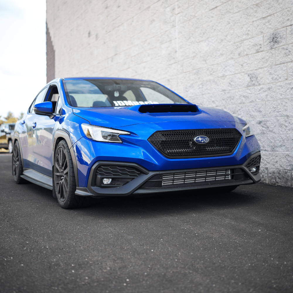 JDMuscle [22-26 WRX] OEM Style Sport Grille w/ Integrated Emblem Mount and Optional Painted Stripe