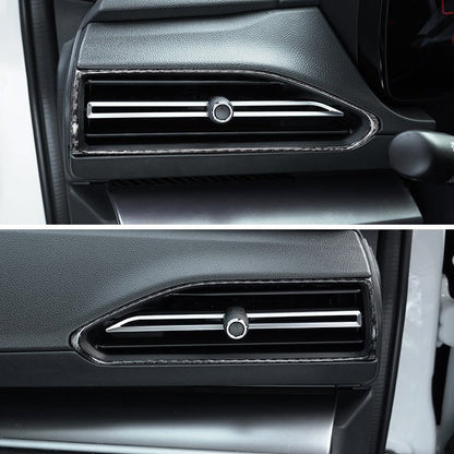 JDMuscle [22-26 WRX] P&S Series Carbon Fiber AC Trim Covers 4 PC | Black Carbon Fiber/ Red Carbon Fiber*Clearance*No Returns*