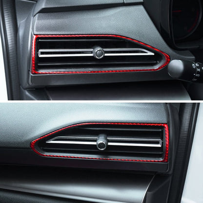 JDMuscle [22-26 WRX] P&S Series Carbon Fiber AC Trim Covers 4 PC | Black Carbon Fiber/ Red Carbon Fiber*Clearance*No Returns*