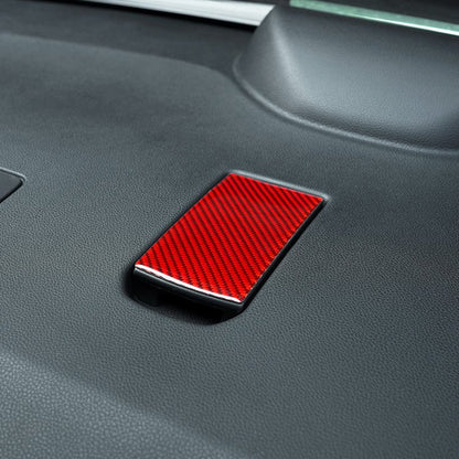 JDMuscle [22-26 WRX] P&S Series Carbon Fiber Car Seat Hook Covers 3 PC| Black Carbon Fiber/ Red Carbon Fiber*Clearance*No Returns*
