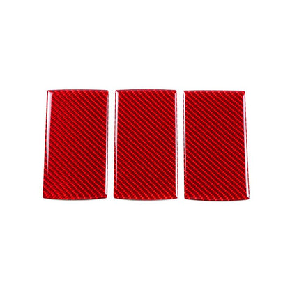JDMuscle [22-26 WRX] P&S Series Carbon Fiber Car Seat Hook Covers 3 PC| Black Carbon Fiber/ Red Carbon Fiber*Clearance*No Returns*
