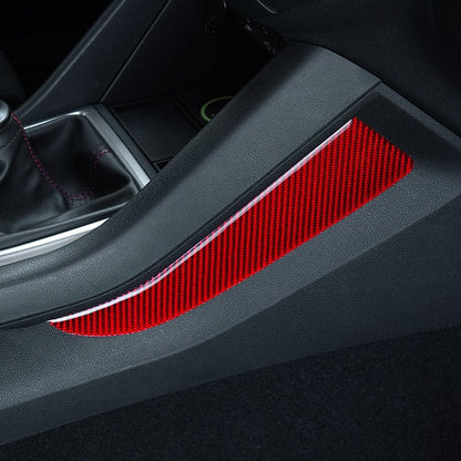 JDMuscle [22-26 WRX] P&S Series Carbon Fiber Center Kicker Panel Accents 2 PC| Black Carbon Fiber/ Red Carbon Fiber*Clearance*No Returns*