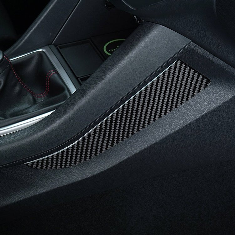 JDMuscle [22-26 WRX] P&S Series Carbon Fiber Center Kicker Panel Accents 2 PC| Black Carbon Fiber/ Red Carbon Fiber*Clearance*No Returns*