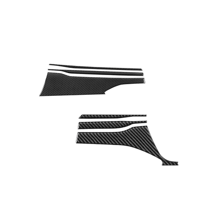 JDMuscle [22-26 WRX] P&S Series Carbon Fiber Dash Trim Covers 6 PC | Black Carbon Fiber/ Red Carbon Fiber*Clearance*No Returns*