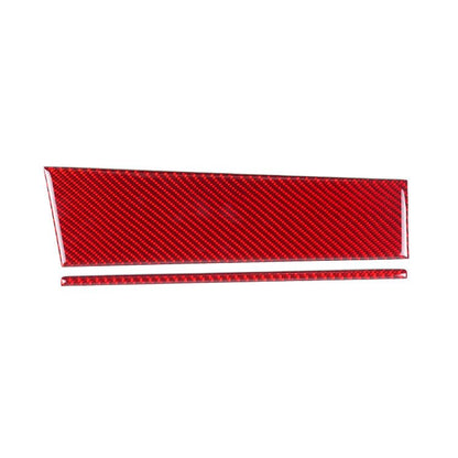 JDMuscle [22-26 WRX] P&S Series Carbon Fiber Driver & Passenger Dash Trim Covers 4 PC | Black Carbon Fiber/ Red Carbon Fiber*Clearance*No Returns*