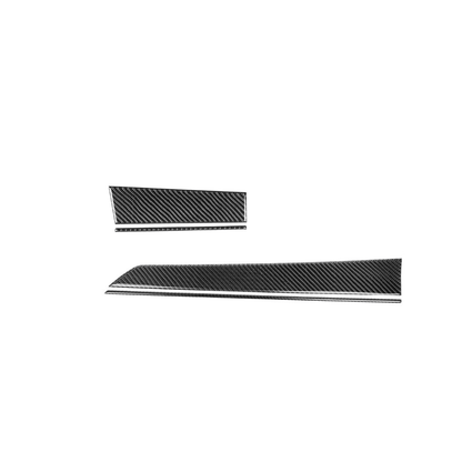 JDMuscle [22-26 WRX] P&S Series Carbon Fiber Driver & Passenger Dash Trim Covers 4 PC | Black Carbon Fiber/ Red Carbon Fiber*Clearance*No Returns*