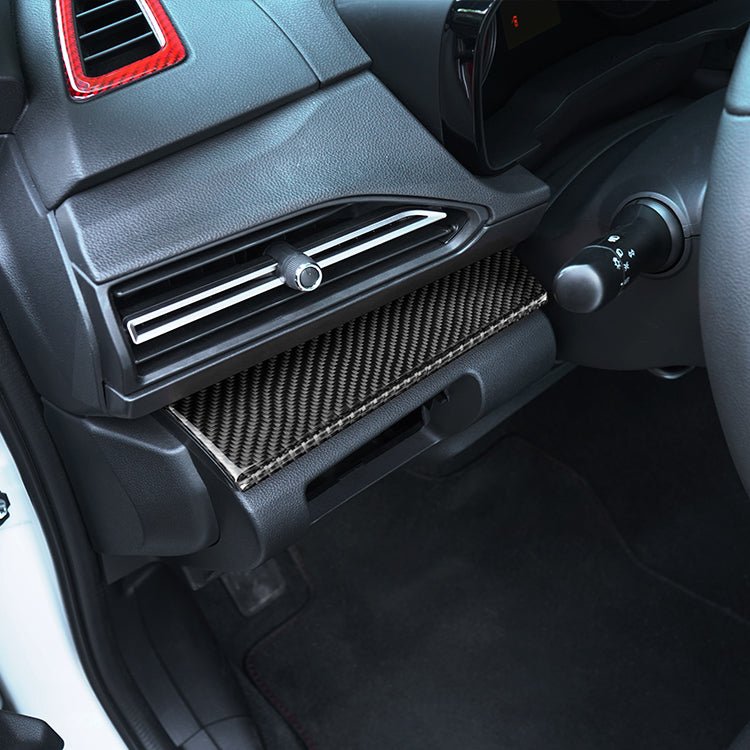 JDMuscle [22-26 WRX] P&S Series Carbon Fiber Driver & Passenger Dash Trim Covers 4 PC | Black Carbon Fiber/ Red Carbon Fiber*Clearance*No Returns*