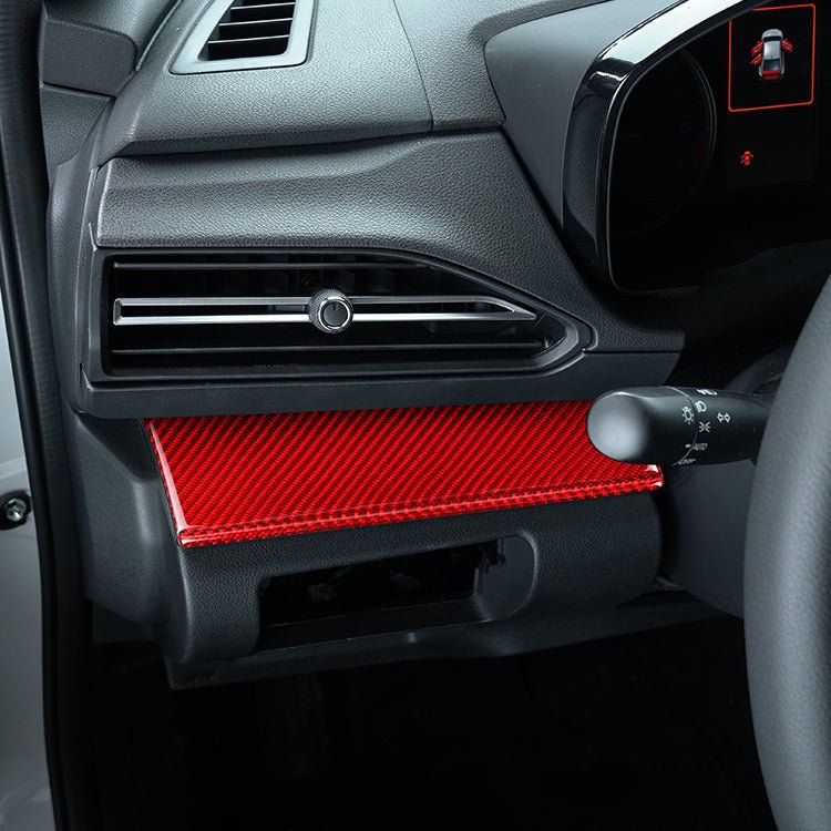 JDMuscle [22-26 WRX] P&S Series Carbon Fiber Driver & Passenger Dash Trim Covers 4 PC | Black Carbon Fiber/ Red Carbon Fiber*Clearance*No Returns*