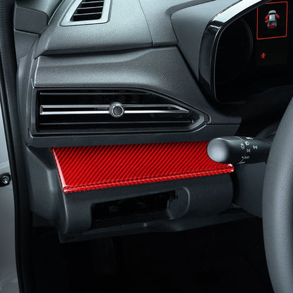 JDMuscle [22-26 WRX] P&S Series Carbon Fiber Driver & Passenger Dash Trim Covers 4 PC | Black Carbon Fiber/ Red Carbon Fiber*Clearance*No Returns*