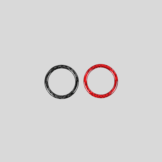 JDMuscle [22-26 WRX] P&S Series Carbon Fiber Ignition Keyhole Frame Cover 1 PC | Black Carbon Fiber/ Red Carbon Fiber*Clearance*No Returns*