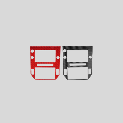 JDMuscle [22-26 WRX] P&S Series Carbon Fiber Infotainment Screen Trim Cover | Black Carbon Fiber/ Red Carbon Fiber*Clearance*No Returns*