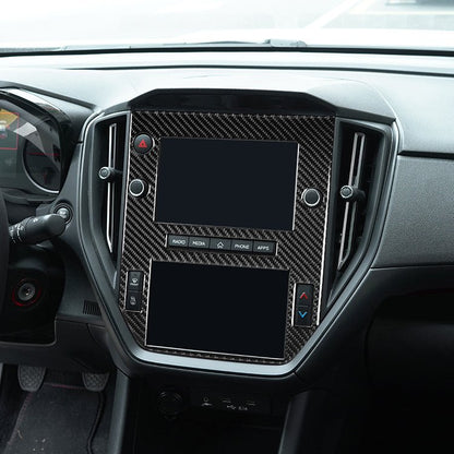 JDMuscle [22-26 WRX] P&S Series Carbon Fiber Infotainment Screen Trim Cover | Black Carbon Fiber/ Red Carbon Fiber*Clearance*No Returns*
