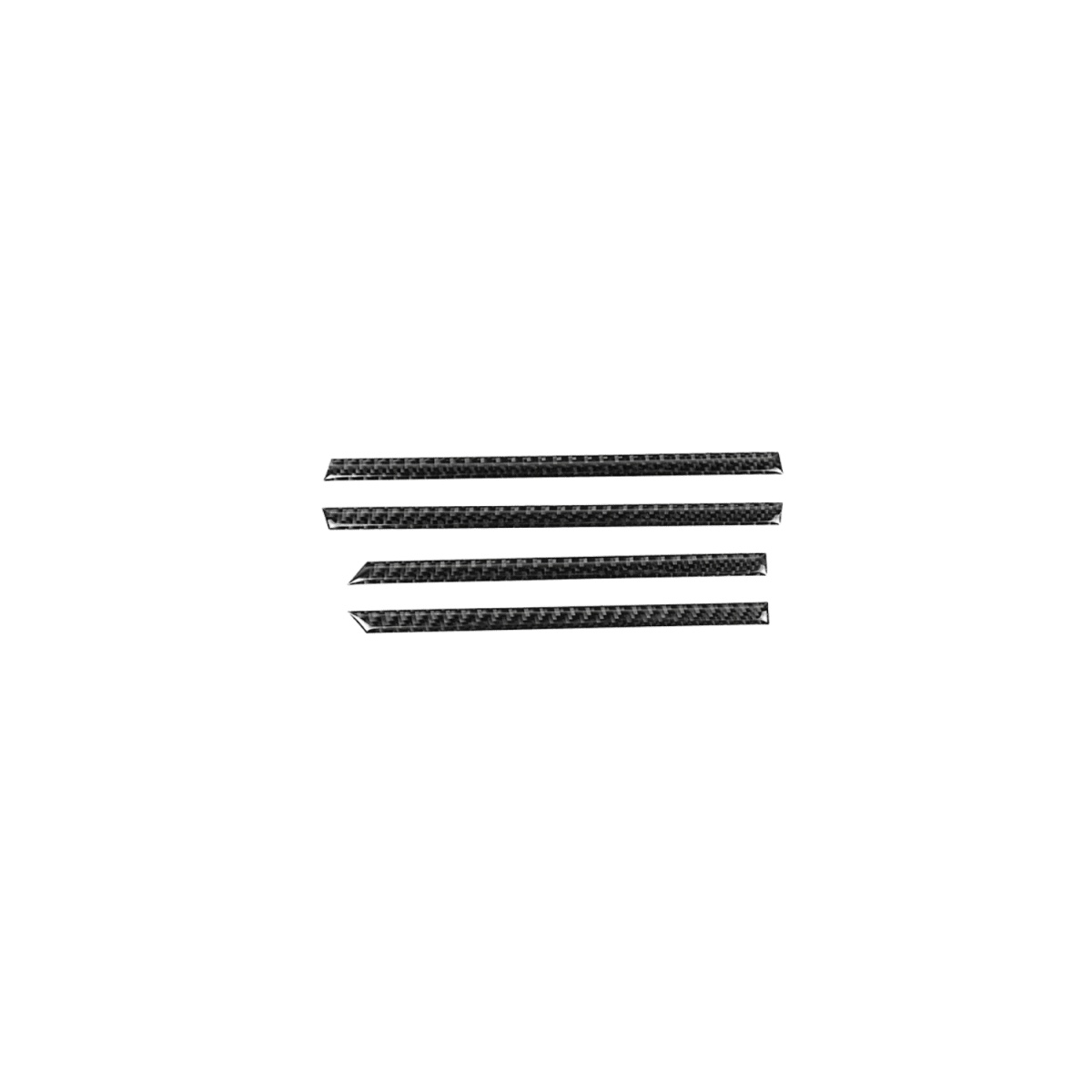 JDMuscle [22-26 WRX] P&S Series Carbon Fiber Interior Window Trim Covers 4 PC | Black Carbon Fiber/ Red Carbon Fiber*Clearance*No Returns*