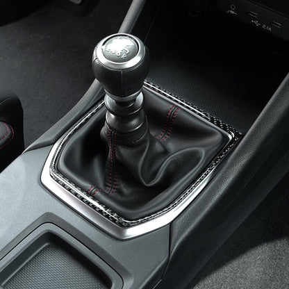JDMuscle [22-26 WRX] P&S Series Carbon Fiber MT Shifter Trim | Black Carbon Fiber/ Red Carbon Fiber*Clearance*No Returns*