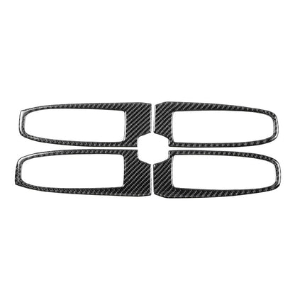 JDMuscle [22-26 WRX] P&S Series Carbon Fiber Window Switch Trim Covers 4 PC | Black Carbon Fiber/ Red Carbon Fiber*Clearance*No Returns*