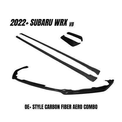 JDMuscle [22-26 WRX] Tanso Carbon Fiber Aero Combo OE+ Style
