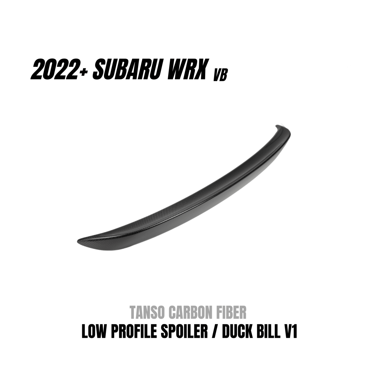 JDMuscle [22-26 WRX] Carbon Fiber Duck Bill V1