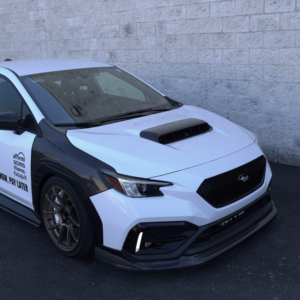 JDMuscle [22-26 WRX] GC8 Style Pre-Preg Carbon Fiber Hood Scoop