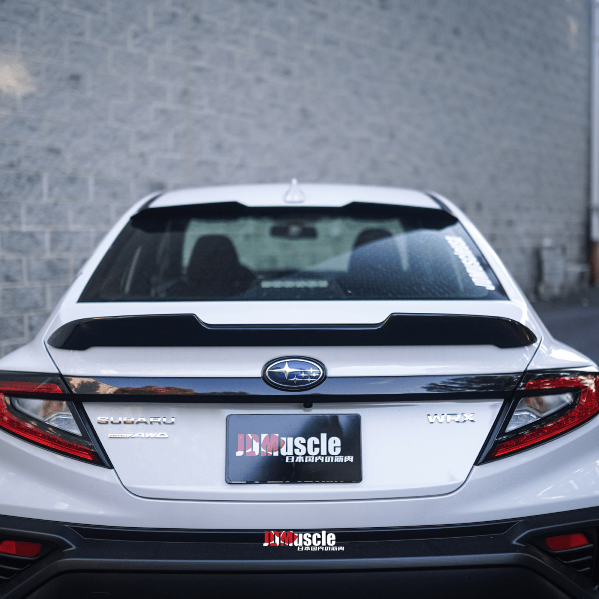 JDMuscle [22-26 WRX] V1 Roof Spoiler-Paint Matched/Gloss Black