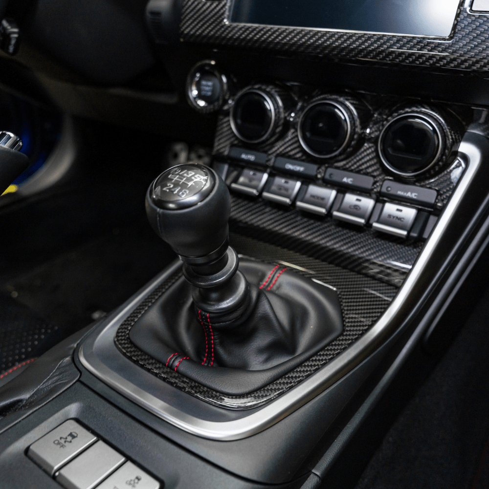 JDMuscle [22+ BRZ/GR86 MT] Pre-preg Carbon Fiber Shifter Trim Cover w/ Gloss Finish