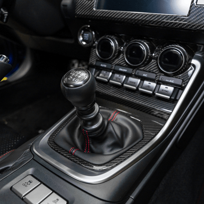 JDMuscle [22+ BRZ/GR86 MT] Pre-preg Carbon Fiber Shifter Trim Cover w/ Gloss Finish
