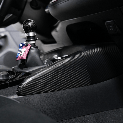 JDMuscle [23-25 GR Corolla, 19+ Hatch] Carbon Fiber Center Console Cover