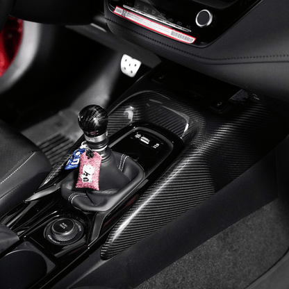 JDMuscle [23-25 GR Corolla, 19+ Hatch] Carbon Fiber Center Console Cover