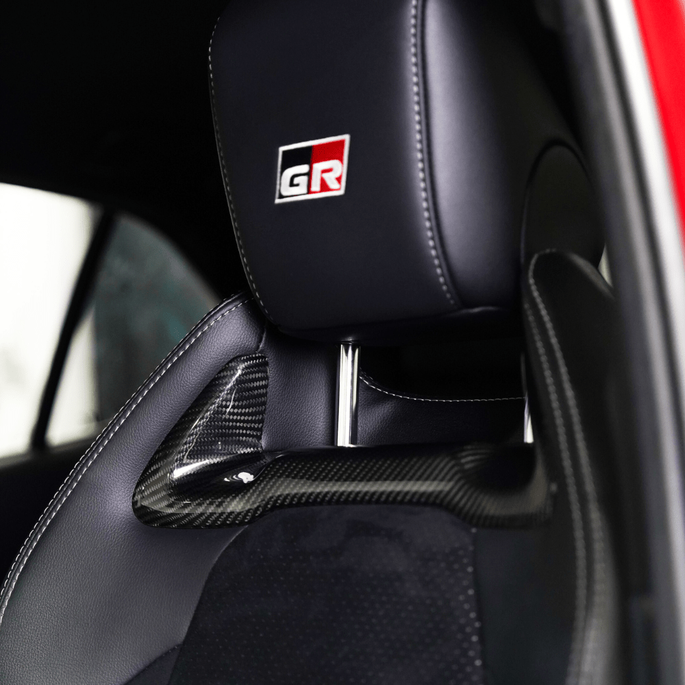 JDMuscle [23-26 Toyota GR Corolla] Carbon Fiber Front Seat Inserts (Front 2 PCS)