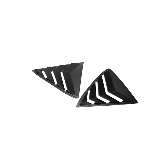 JDMuscle [23-26 Toyota GR Corolla] Carbon Fiber Rear Quarter Louvers Covers (2PC)