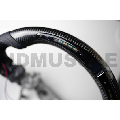 JDMuscle LED Performance Carbon Fiber Steering Wheel for Nissan 350z